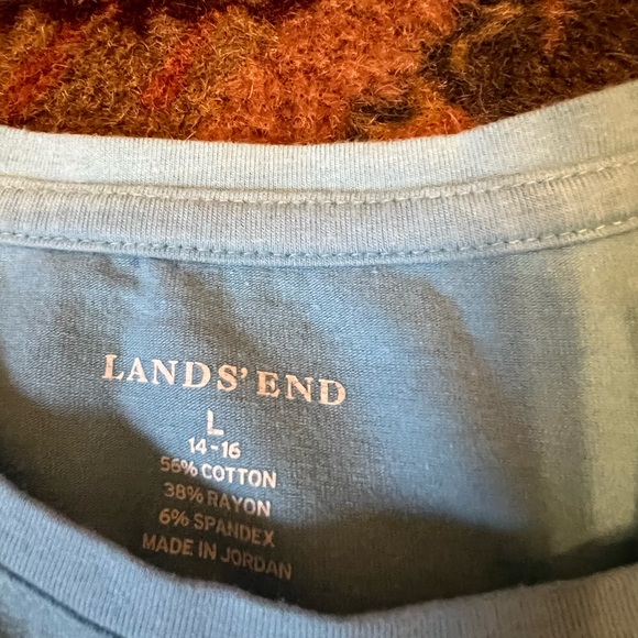 Lands End size L long sleeve T’s 2 for 1 - Picture 3 of 4